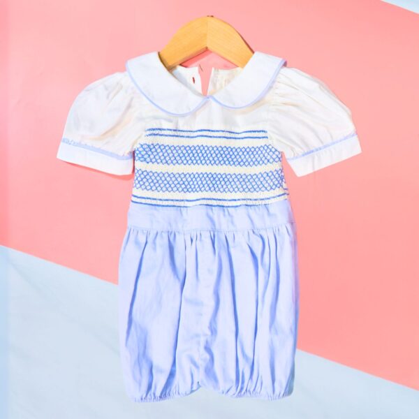 Geometric Smocked Boys Bubble