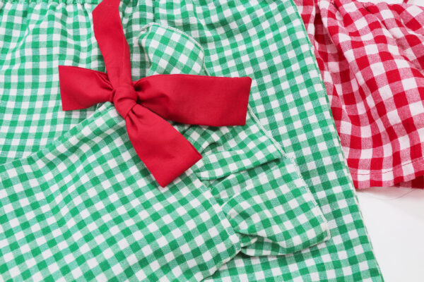 Nursery Dream Red Gingham Smocked Set